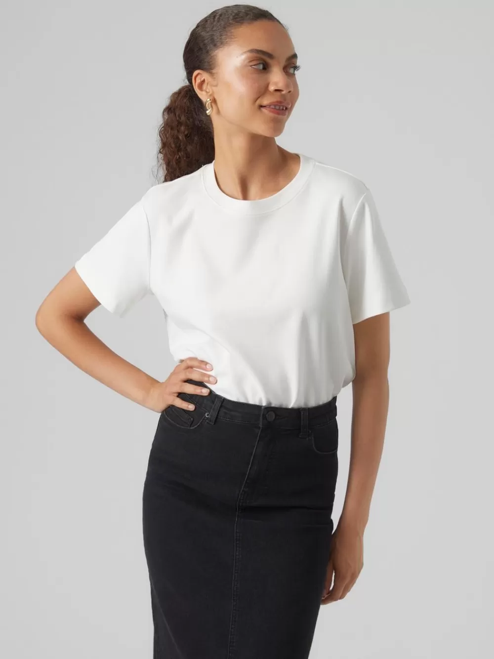 VERO MODA AWNAIMA T-paidat Snow White Best Sale
