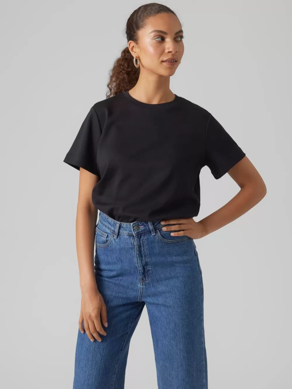 VERO MODA AWNAIMA T-paidat Black Hot