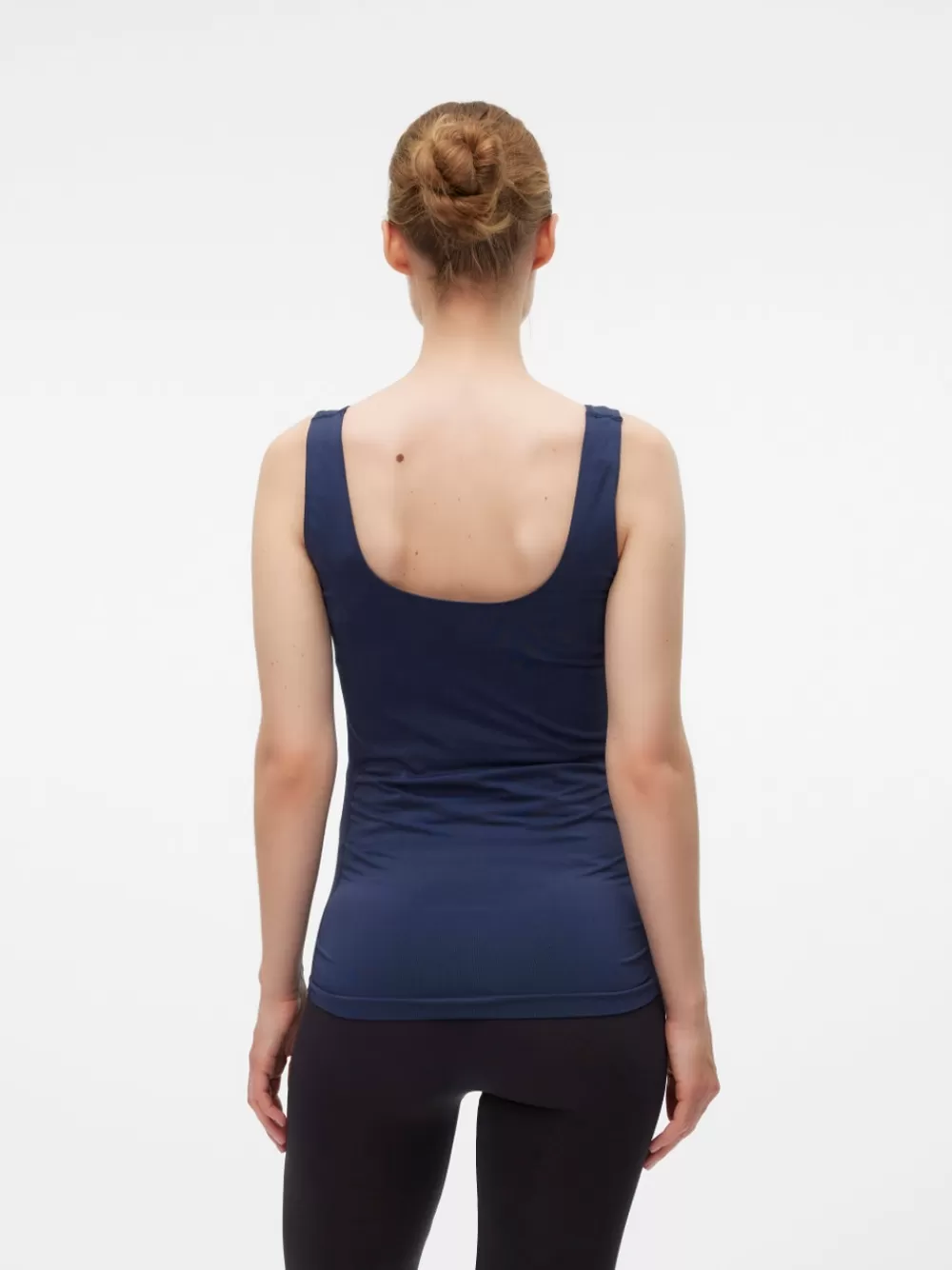 VERO MODA Bodycon fit U-pääntie Hihattomat topit Navy Blazer Hot
