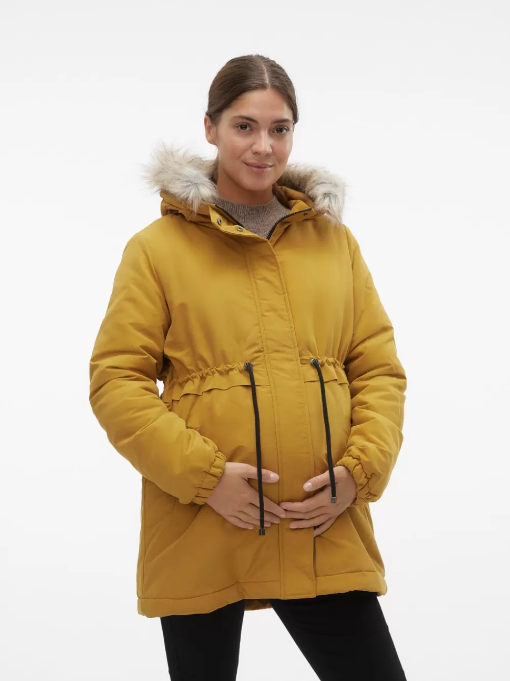 VERO MODA Hupussa irrotettava keinoturkisreunus Takit Wood Thrush Discount