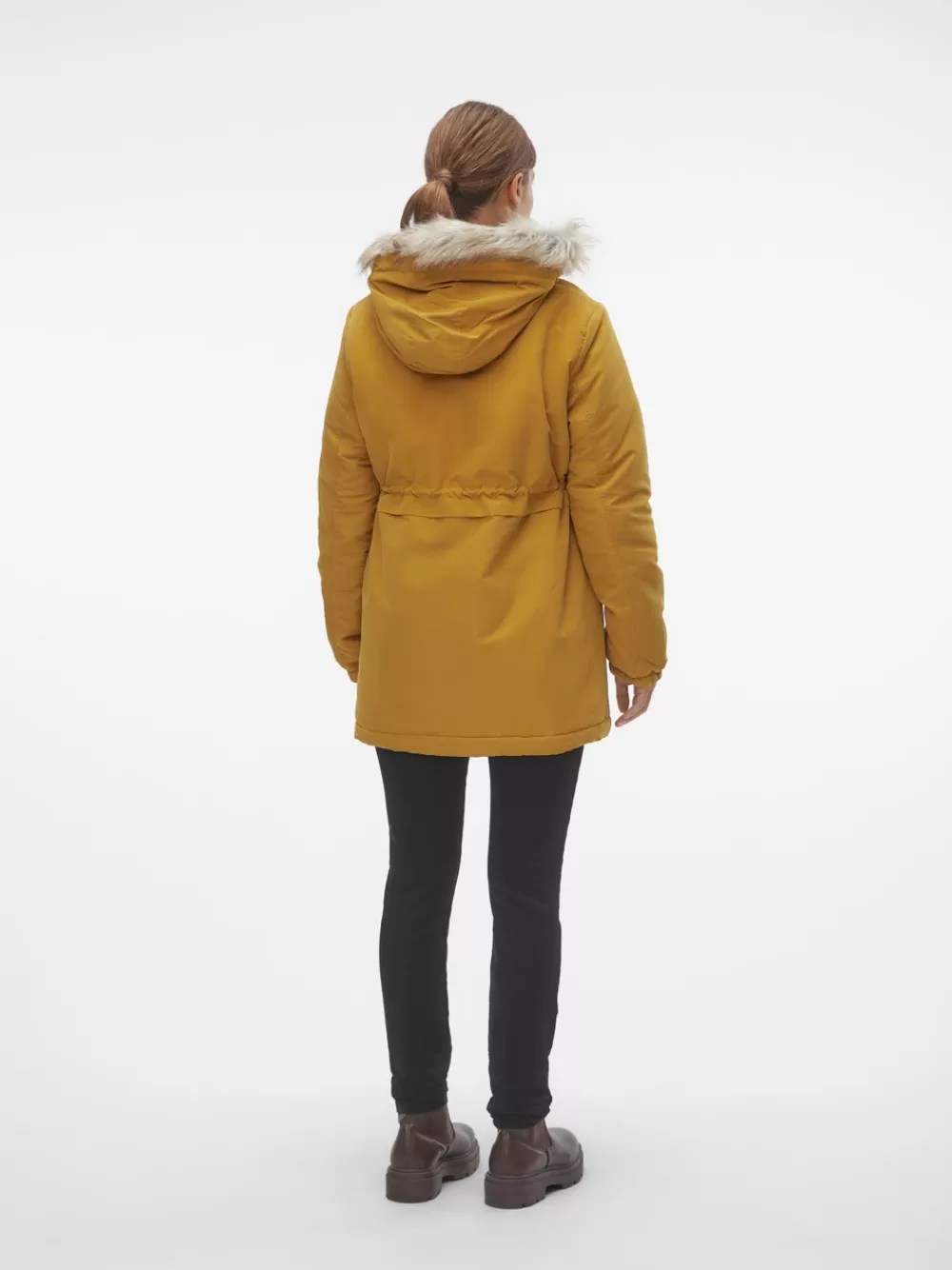 VERO MODA Hupussa irrotettava keinoturkisreunus Takit Wood Thrush Discount