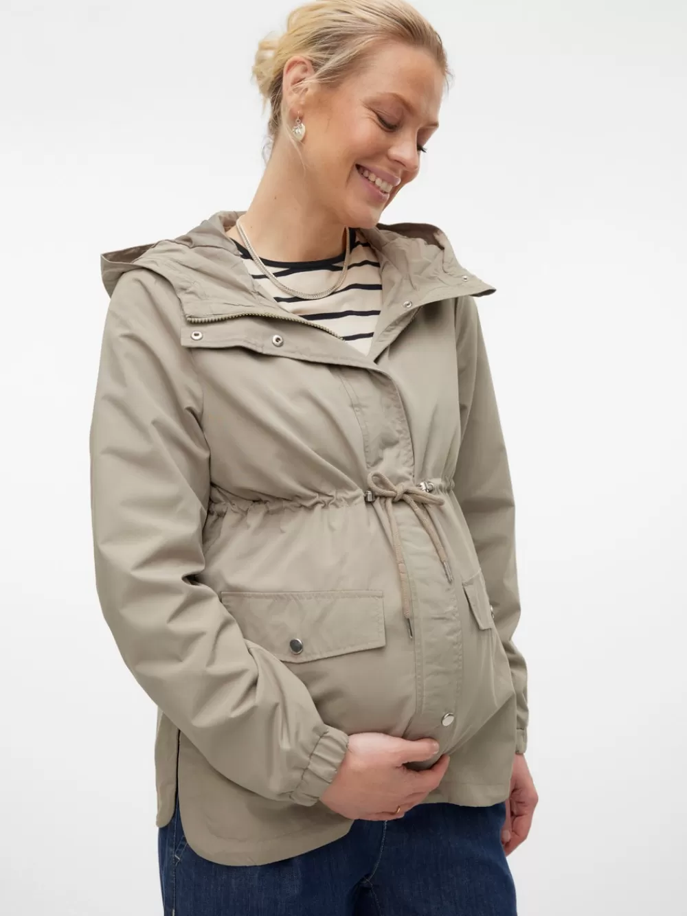 VERO MODA Hupussa Joustavat hihansuut Parkatakit Laurel Oak Hot