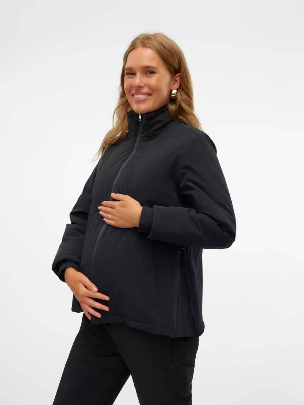 VERO MODA Korkea kaulus Takit Black Sale