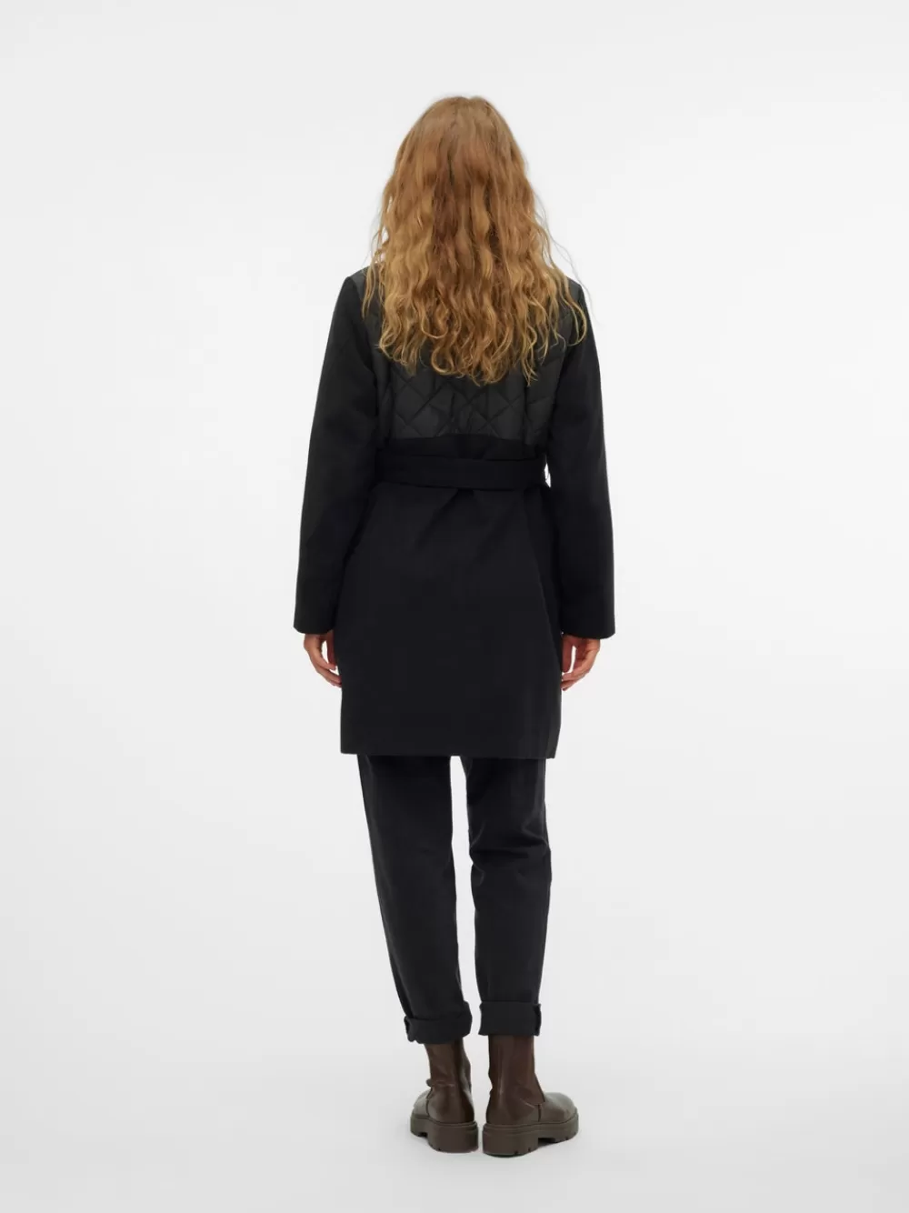VERO MODA Korkea kaulus Takit Black Cheap