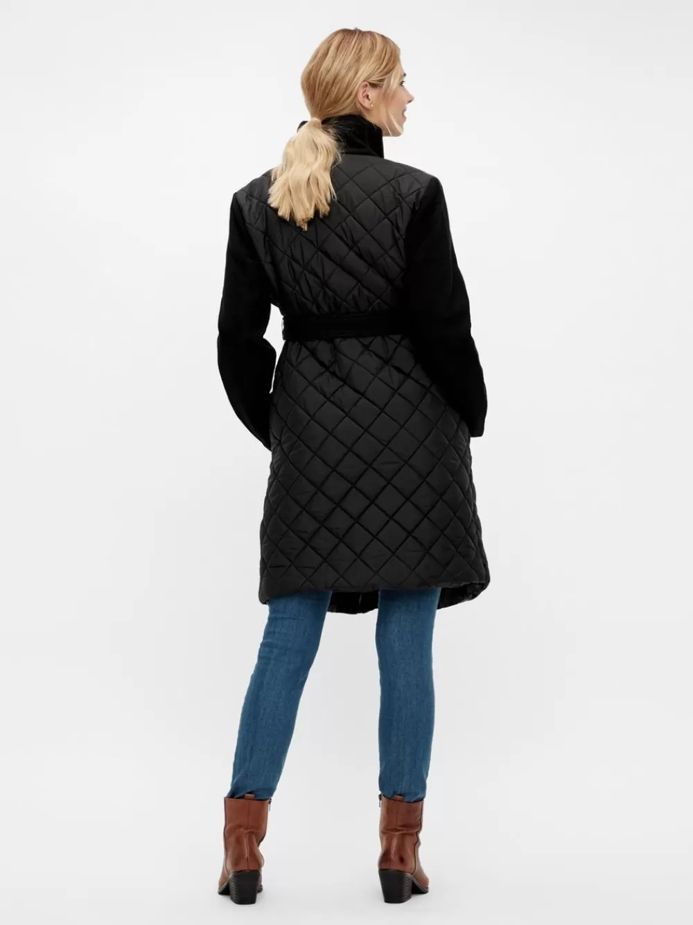 VERO MODA Korkea kaulus Takit Black Hot