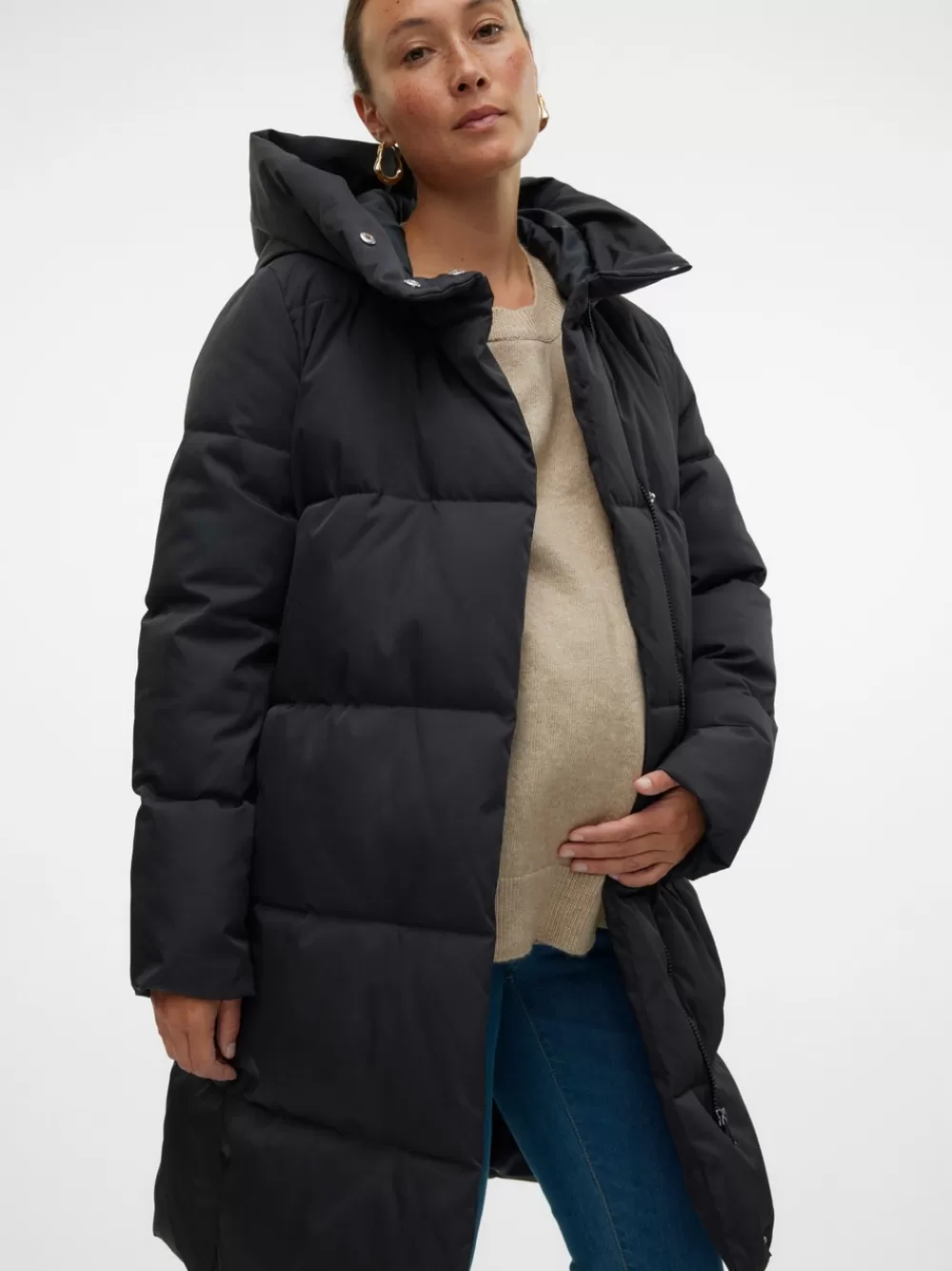 VERO MODA Korkea pystykaulus Takit Black Sale