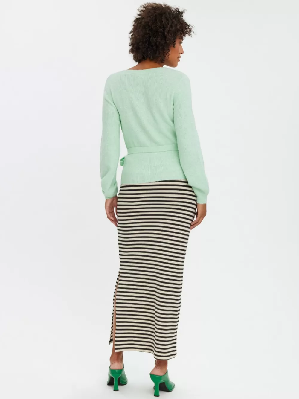 VERO MODA Korkea vyötärö Hameet Whitecap Gray Clearance