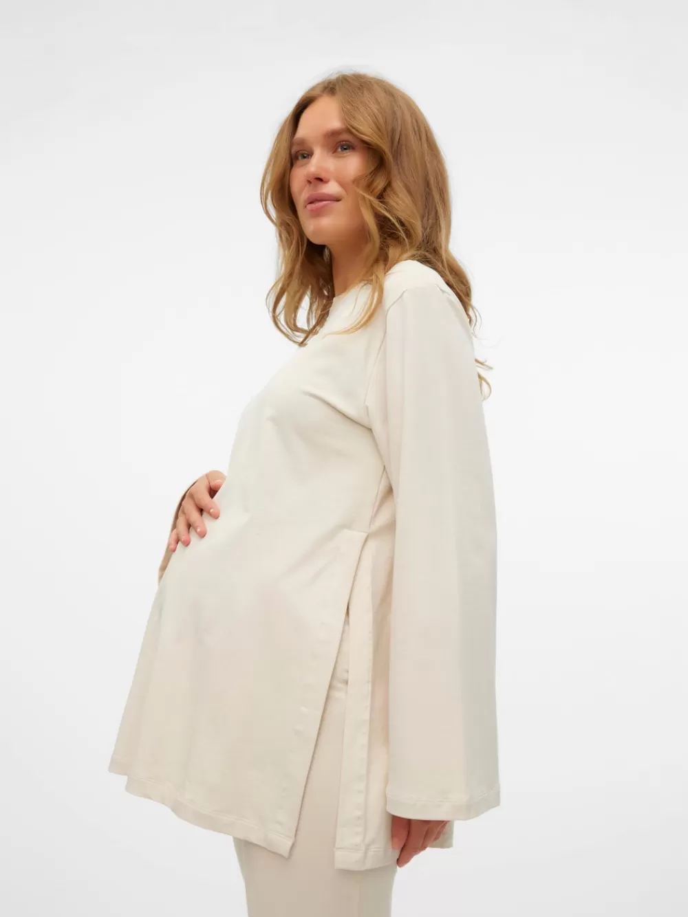 VERO MODA Loose fit O-pääntie Svetarit Birch Hot