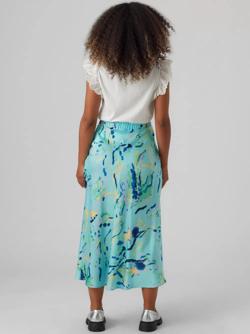 VERO MODA Matala vyötärö Pitkä hame Limpet Shell Discount