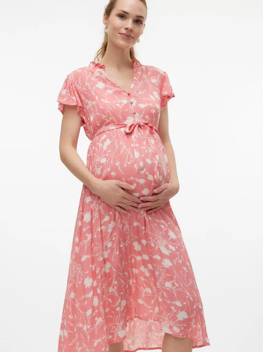 VERO MODA MLDEELIA Flamingo Plume Clearance