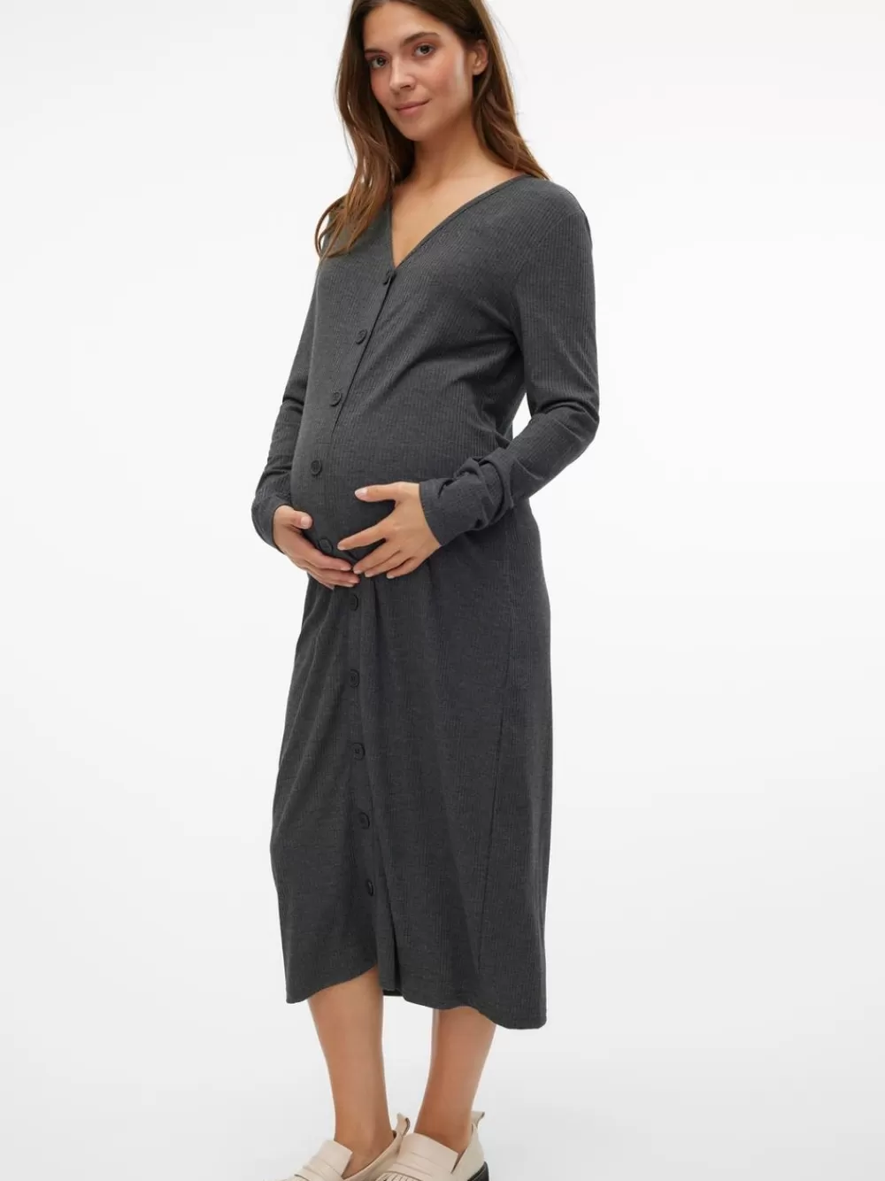 VERO MODA MLELLY Dark Grey Melange Best
