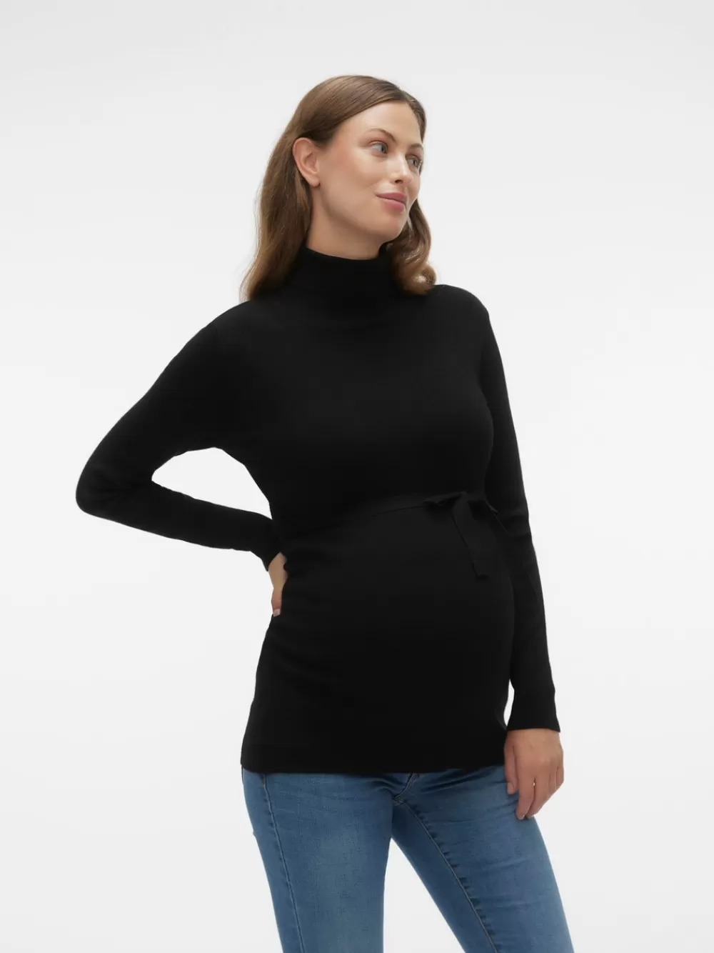 VERO MODA Neulekauluspaita Black Best