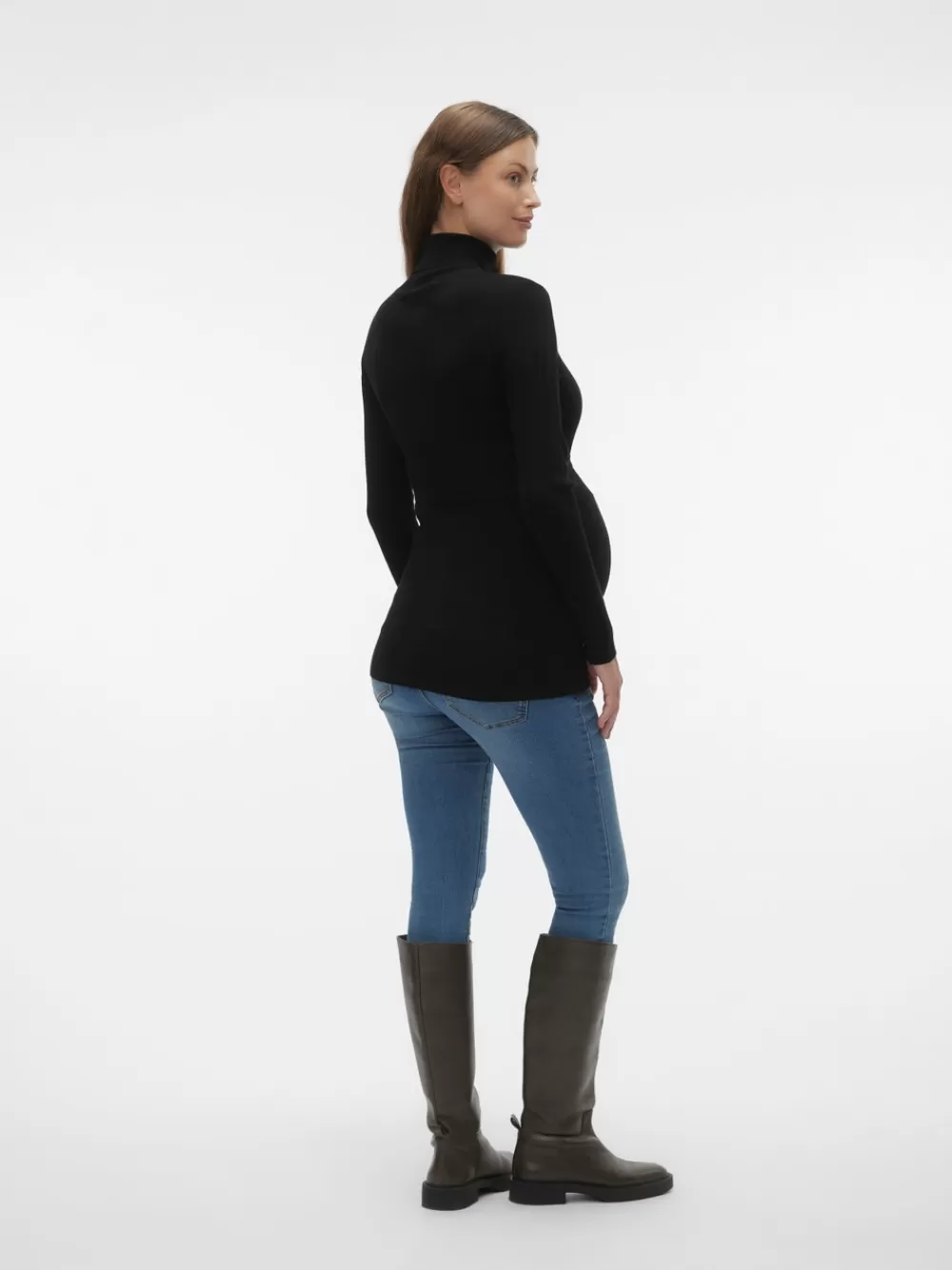 VERO MODA Neulekauluspaita Black Best