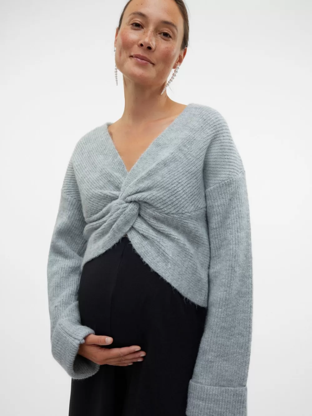 VERO MODA NEULEPUSERO Light Grey Melange Store