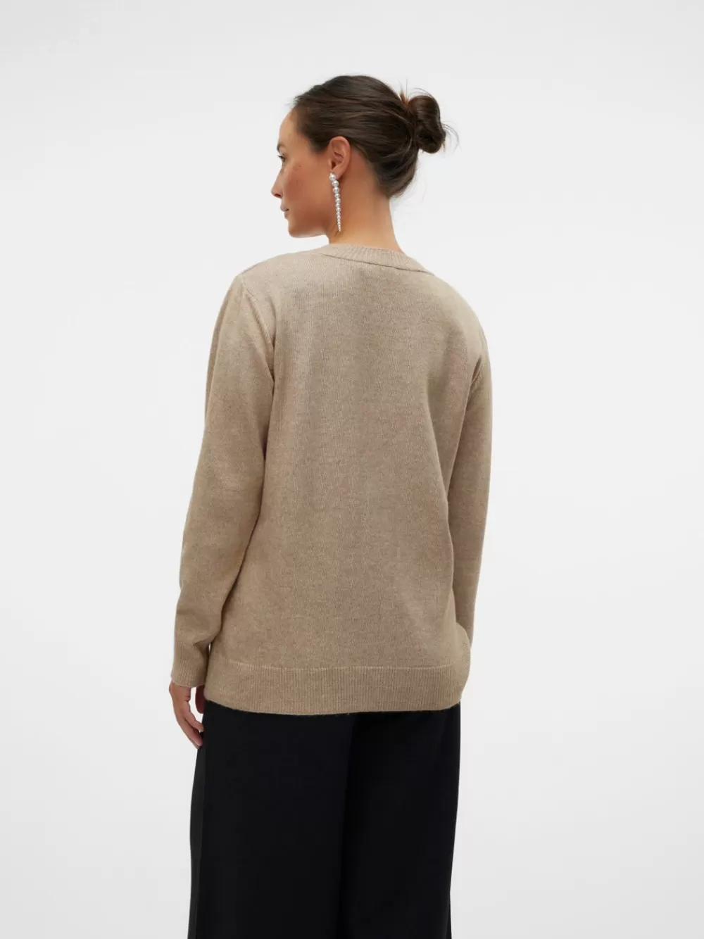 VERO MODA O-pääntie Neulepuserot Natural Melange Cheap