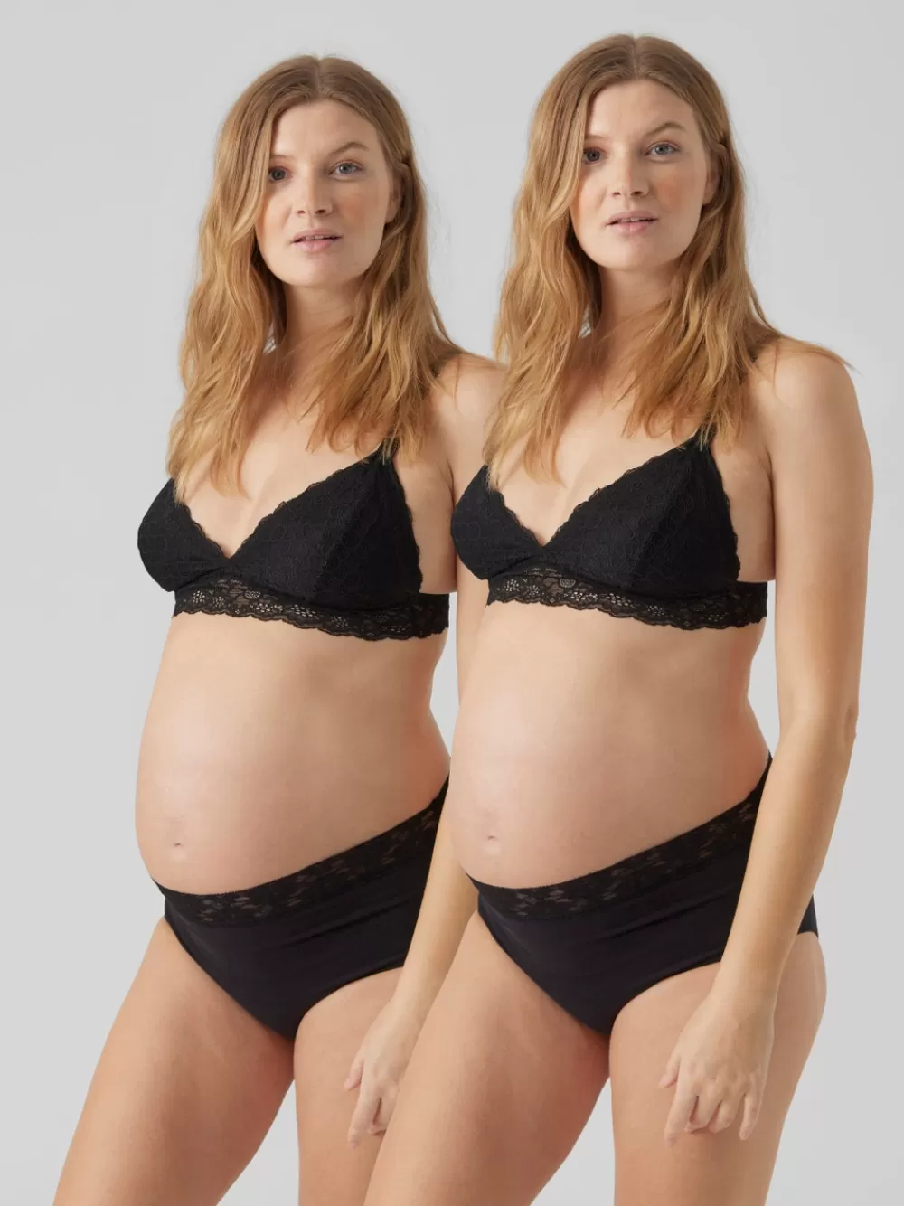 VERO MODA 2-Pack Korkea vyötärö Pikkuhousut Black Store
