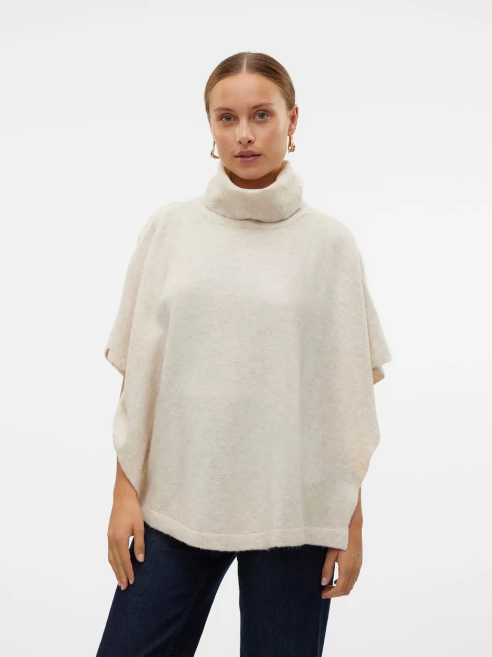 VERO MODA Ponchot Oatmeal Hot