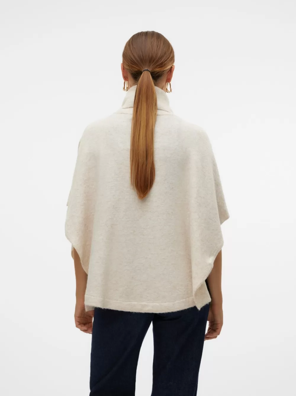 VERO MODA Ponchot Oatmeal Hot