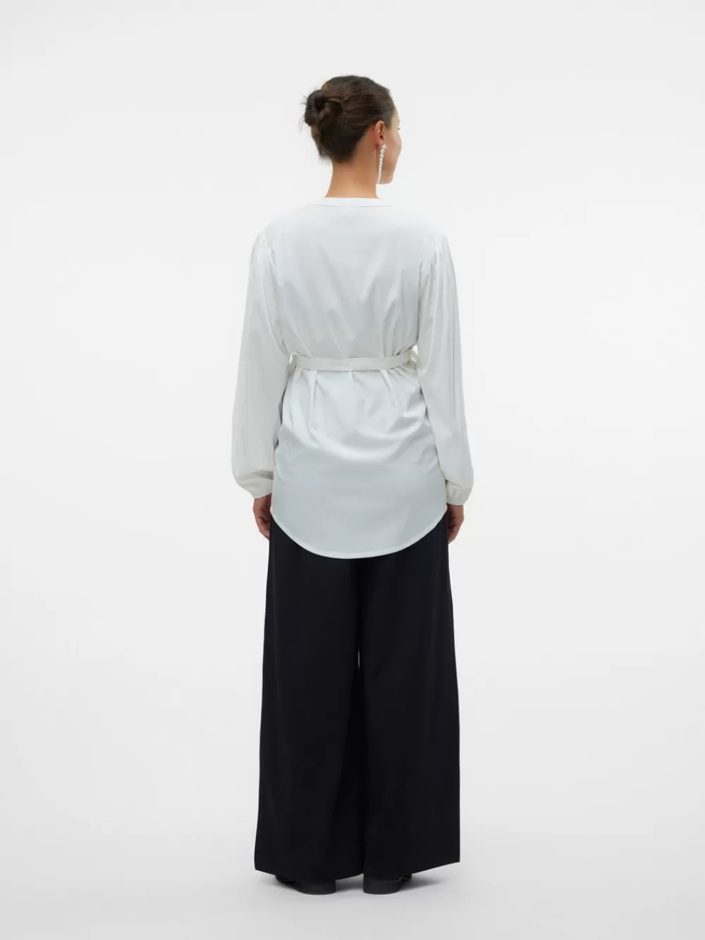 VERO MODA Regular fit Kiinalaiskaulus Topit Snow White Best Sale