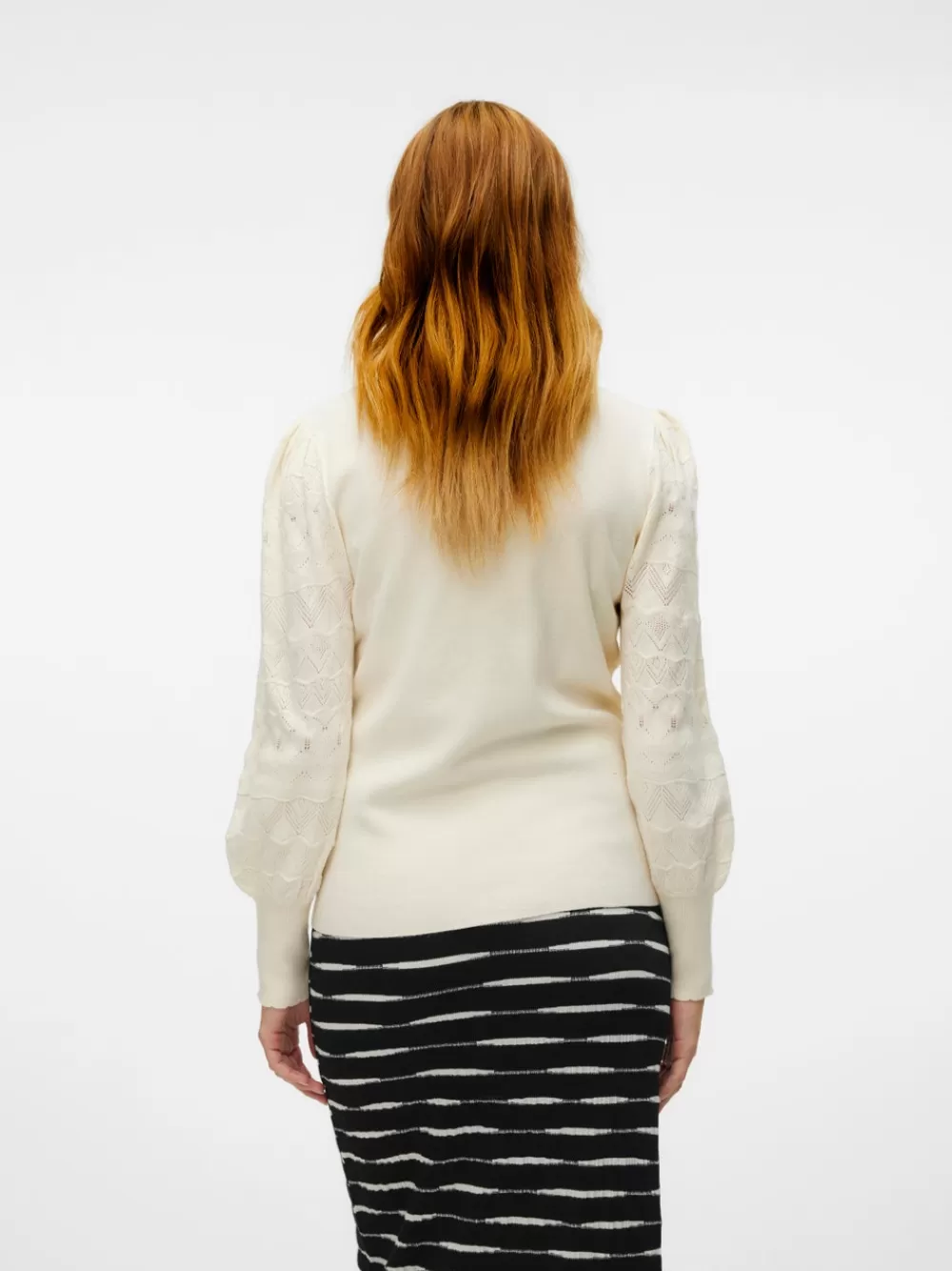 VERO MODA Regular fit Korkea kaulus Pallohihat Neulepuserot Birch Store
