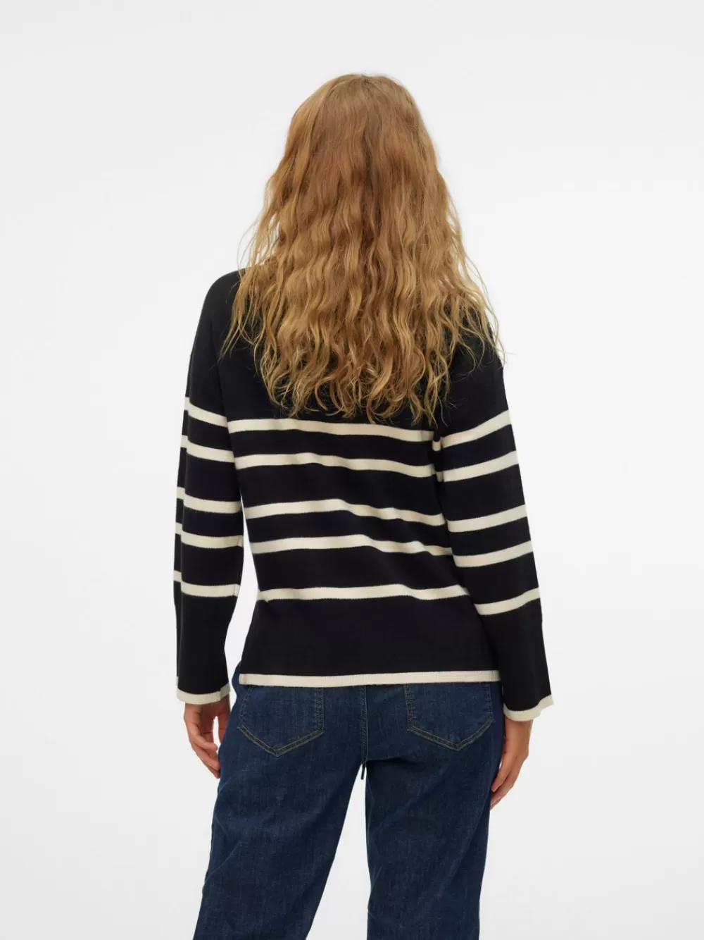VERO MODA Regular fit O-pääntie Neulepuserot Black Online