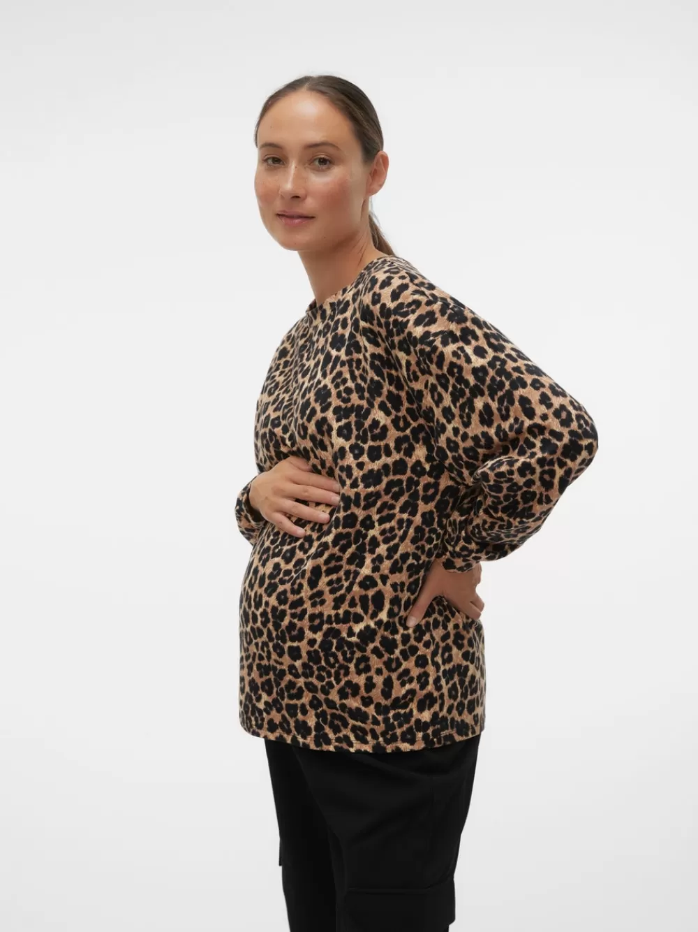 VERO MODA Regular fit O-pääntie Topit Black Hot