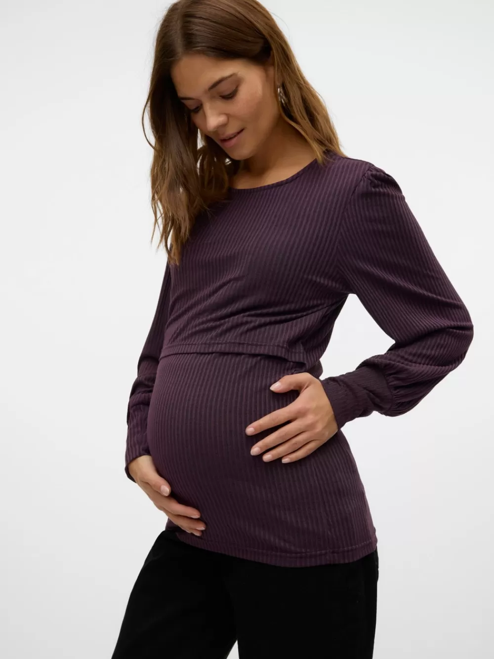VERO MODA Regular fit O-pääntie Topit Plum Perfect Shop