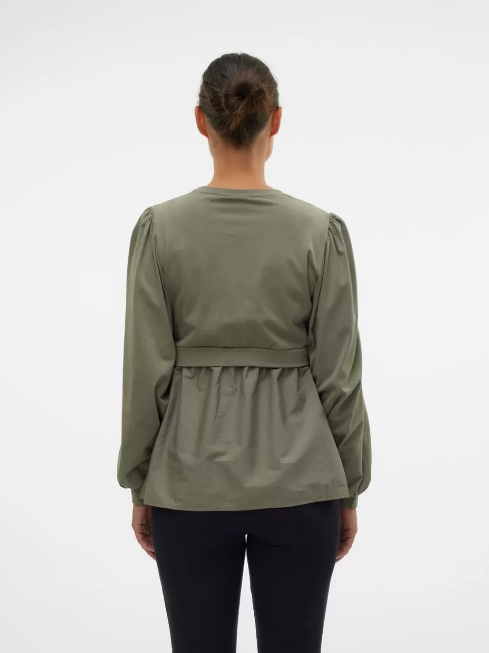 VERO MODA Regular fit O-pääntie Topit Smokey Olive Hot