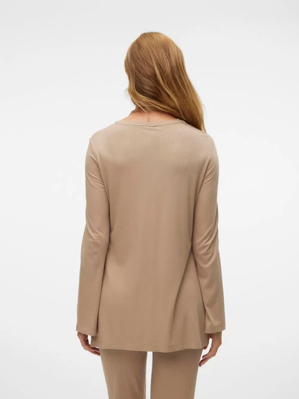 VERO MODA Regular fit O-pääntie Topit Silver Mink Discount