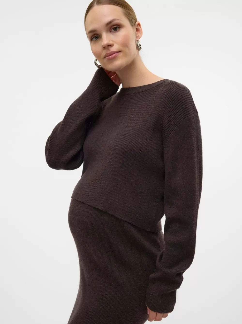 VERO MODA Regular fit O-pääntie Toppi Chocolate Torte Sale