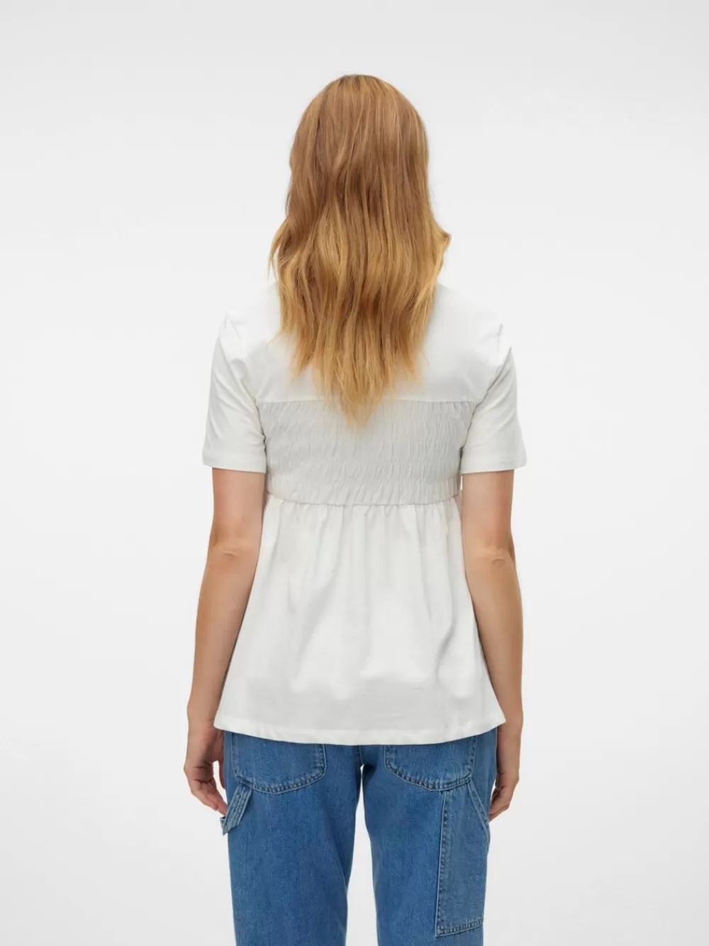 VERO MODA Regular fit O-pääntie T-paidat Snow White Discount