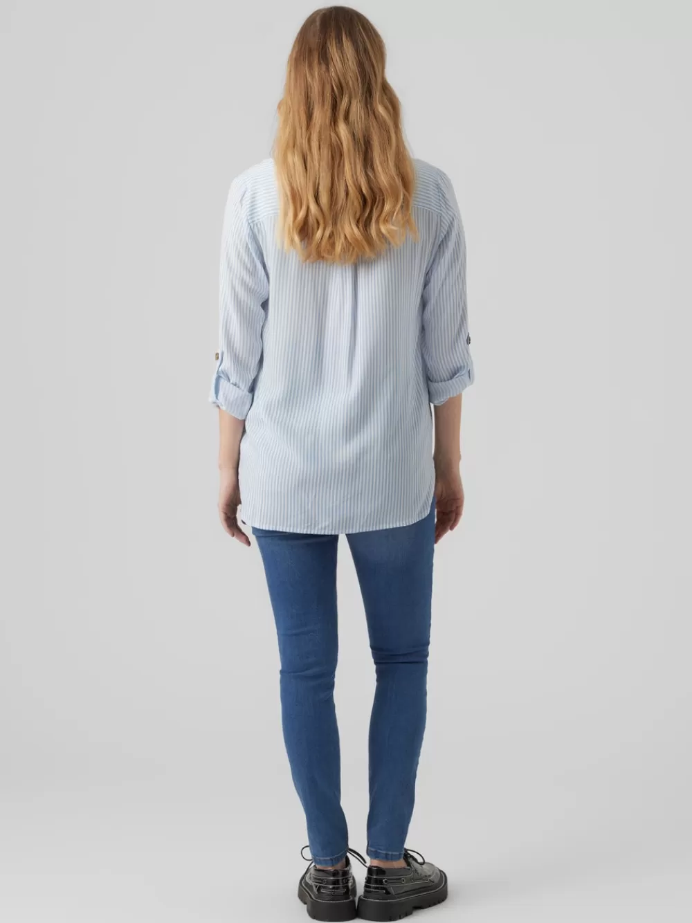 VERO MODA Regular fit Paitakaulus Topit Blue Bell Discount