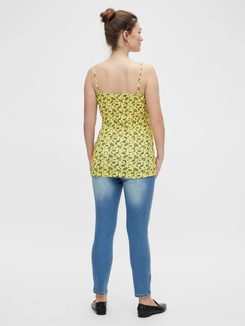 VERO MODA Regular fit U-pääntie Topit Yellow Cream New
