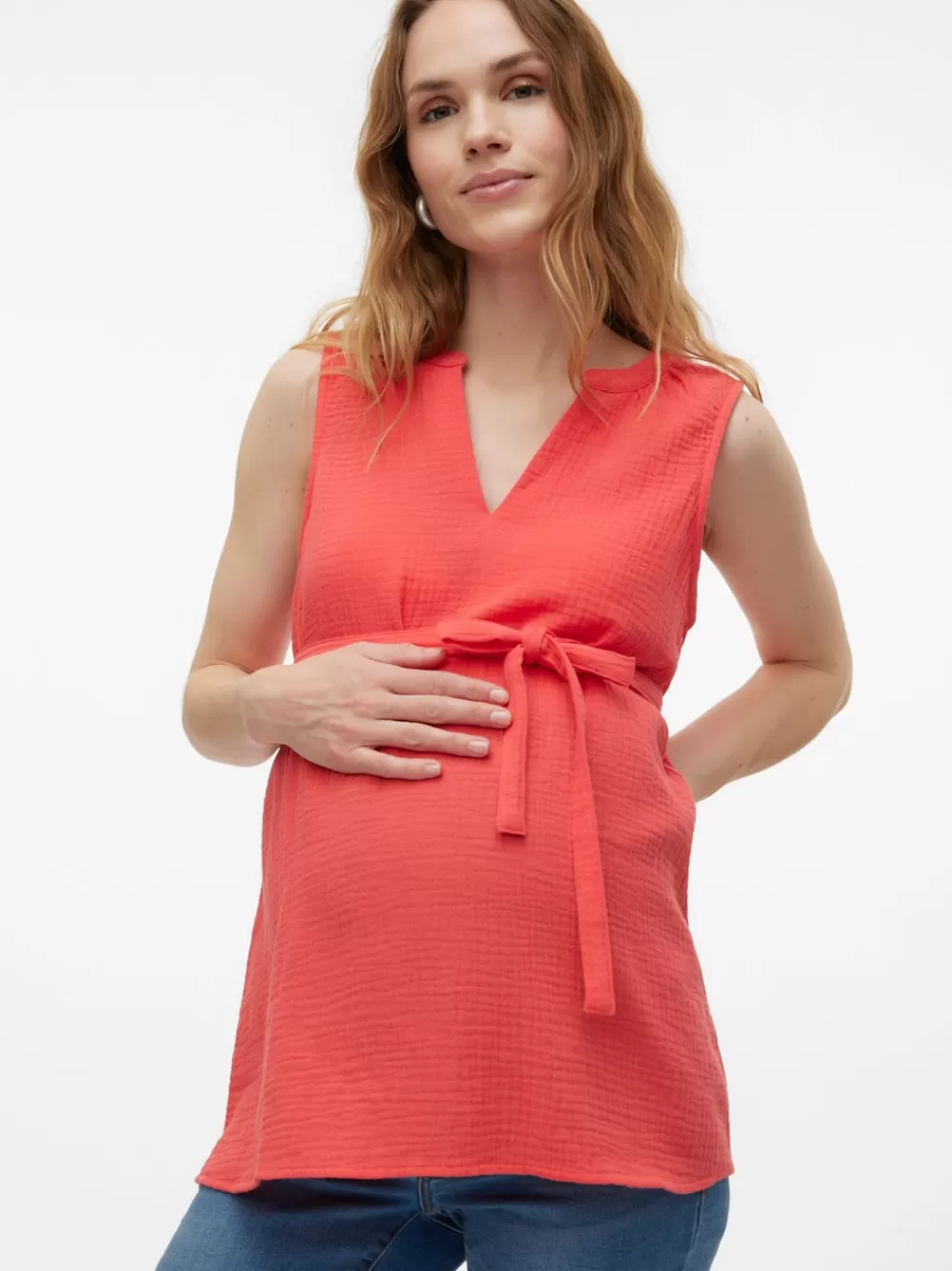 VERO MODA Regular fit V-pääntie Topit Cayenne Fashion