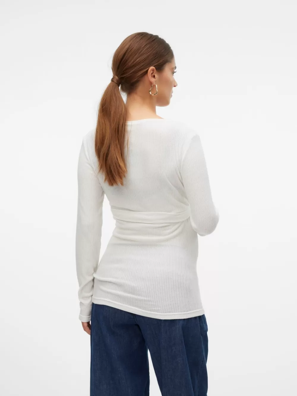 VERO MODA Regular fit V-pääntie Topit Snow White Fashion