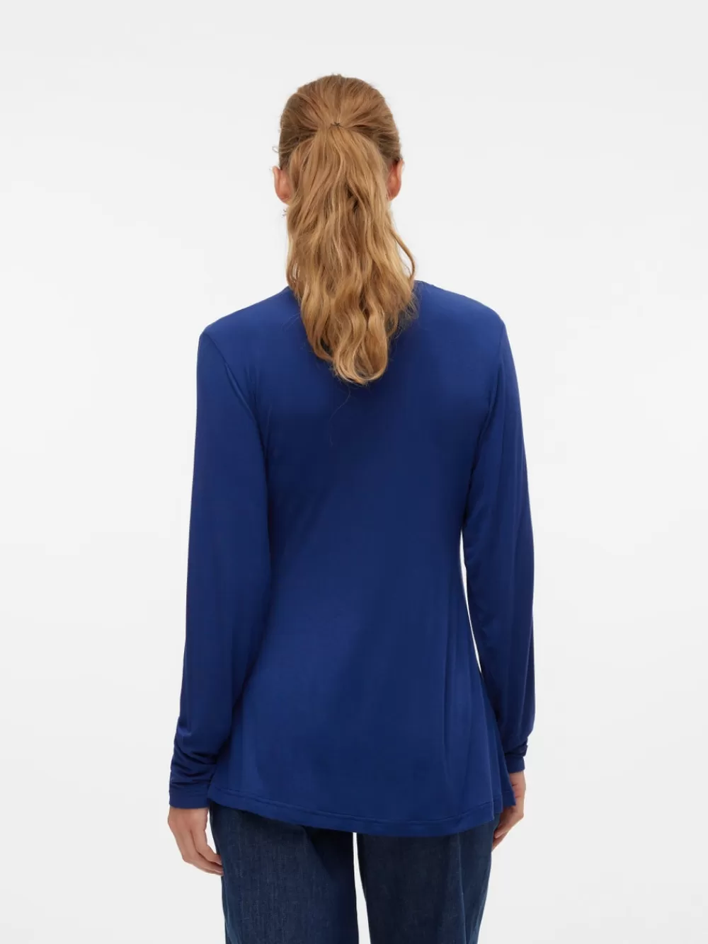 VERO MODA Regular fit V-pääntie Topit Medieval Blue New