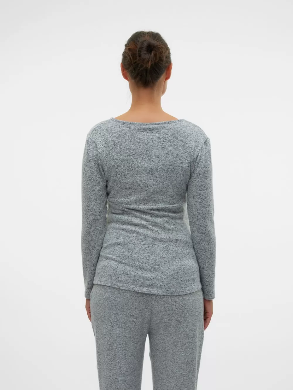 VERO MODA Regular fit V-pääntie Topit Light Grey Melange Shop