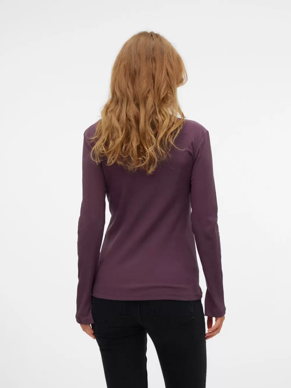 VERO MODA Regular fit V-pääntie Topit Plum Perfect Hot