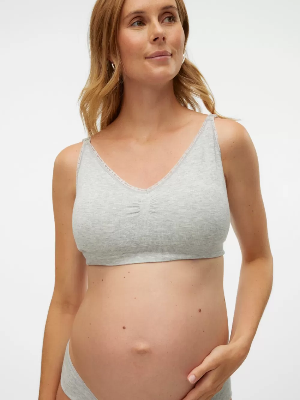 VERO MODA Säädettävät olkaimet Rintaliivit Light Grey Melange Online