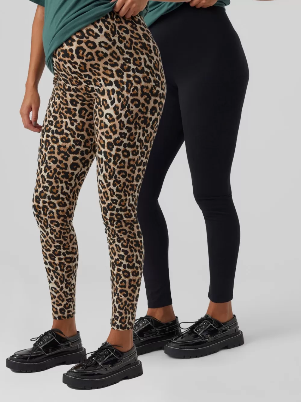 VERO MODA Skinny fit Korkea vyötärö Leggingsit Black Hot