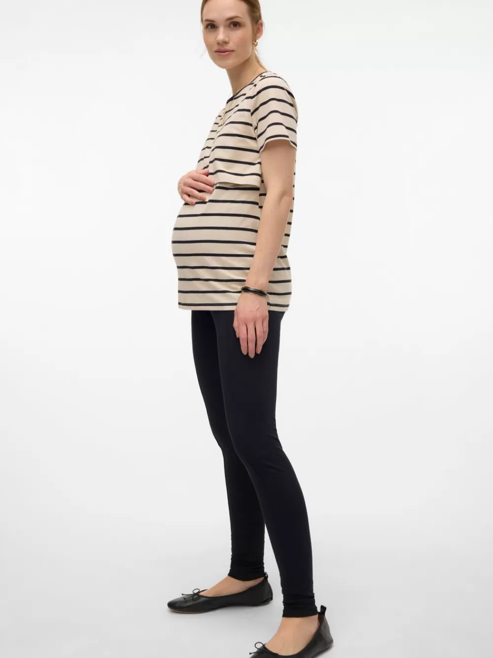 VERO MODA Slim fit Korkea vyötärö Leggingsit Black Store