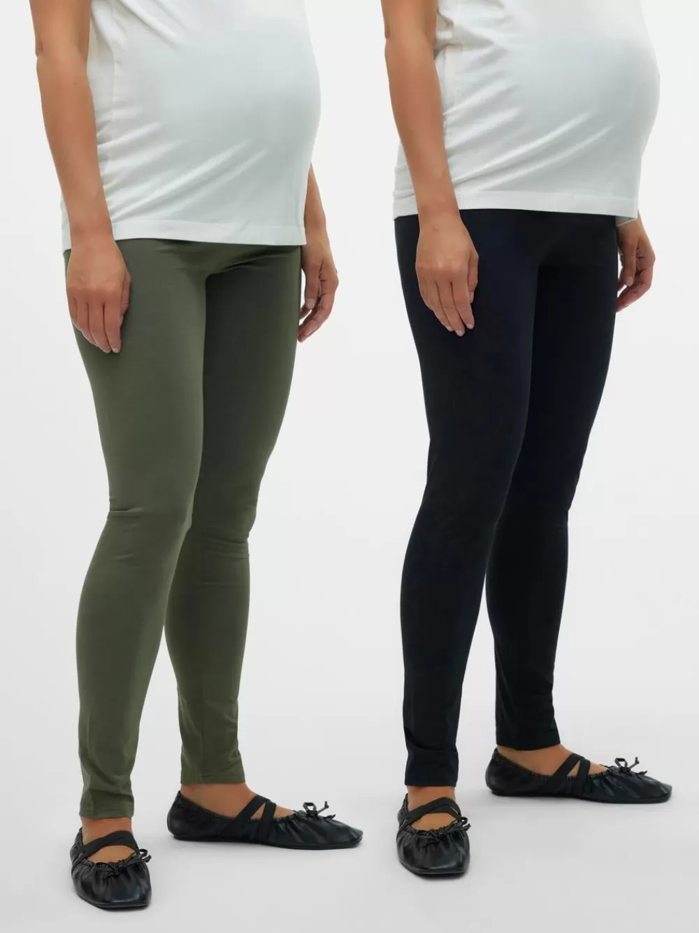 VERO MODA Slim fit Korkea vyötärö Leggingsit Black Best