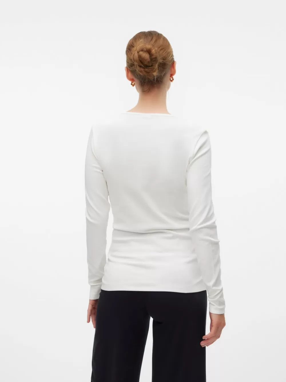 VERO MODA Slim fit O-pääntie Topit Snow White Shop