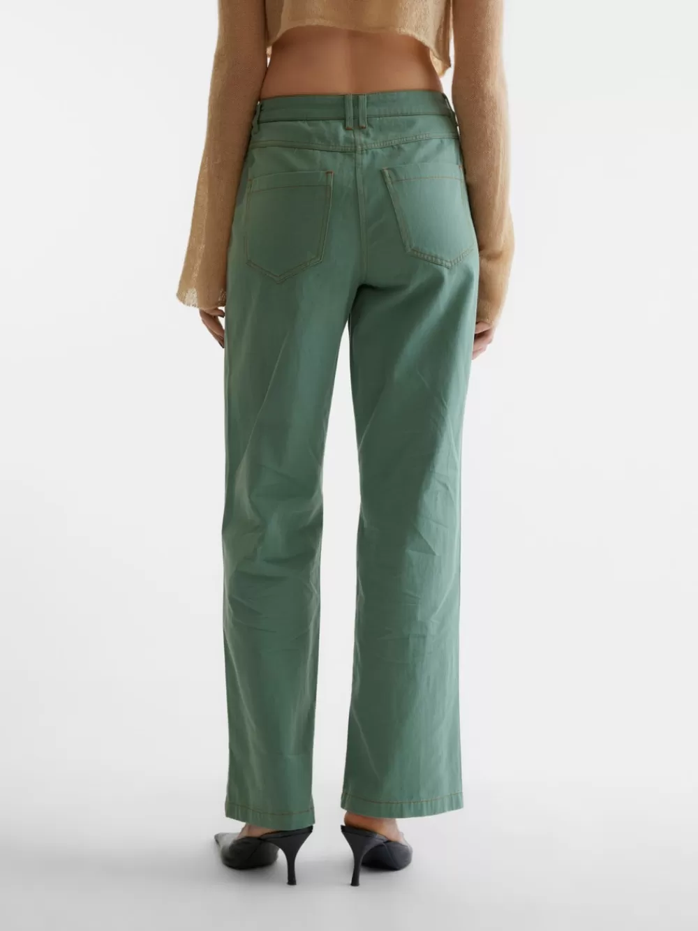 VERO MODA SNCAM Normaali vyötärö Regular fit Farkut Watercress Cheap