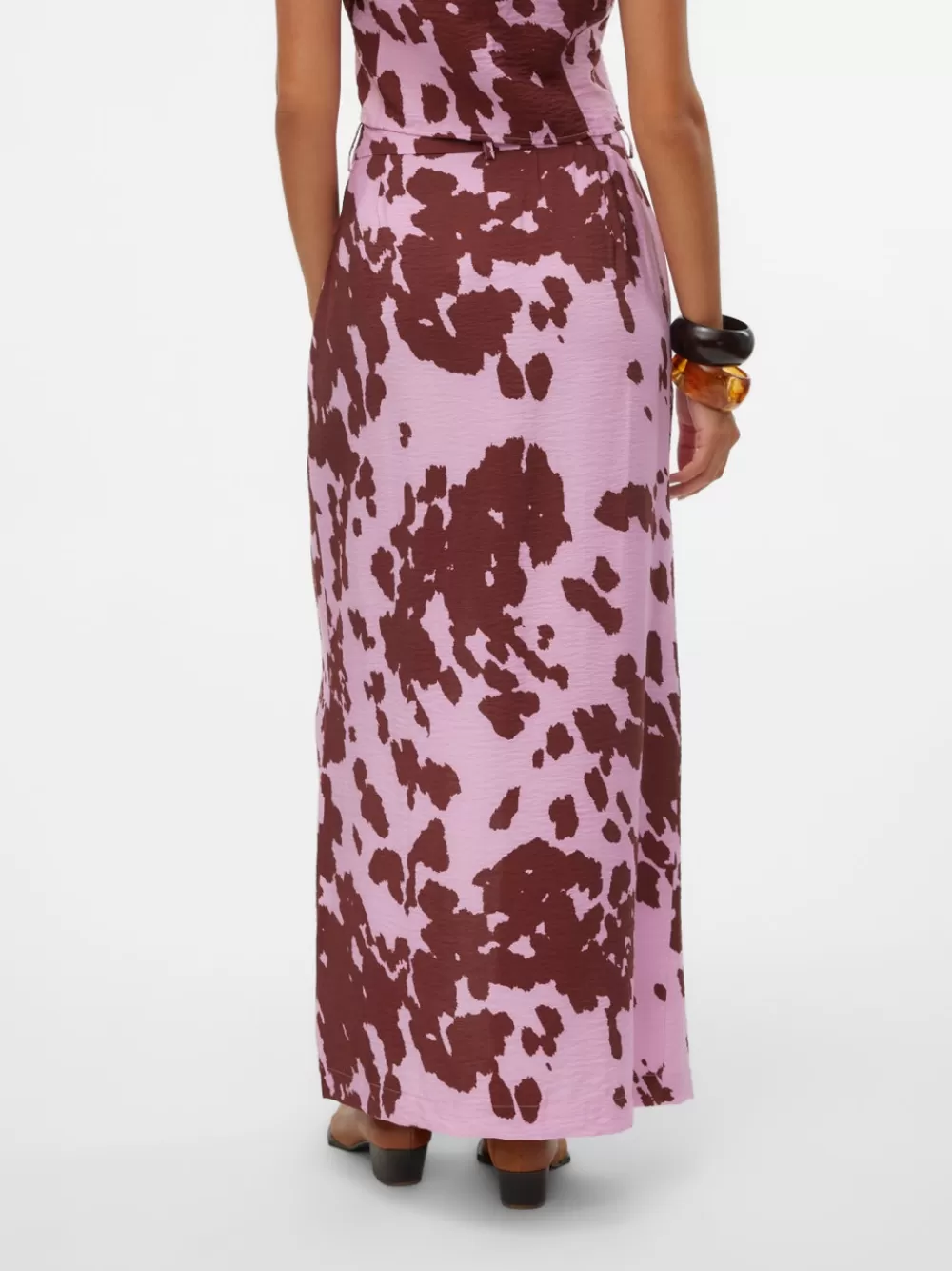 VERO MODA SNCORY Normaali vyötärö Pitkä hame Orchid Bouquet Hot
