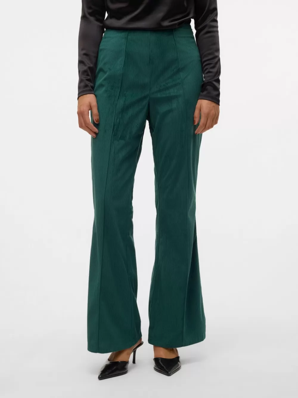 VERO MODA SNDIANA Korkea vyötärö Housut Deep Teal Sale