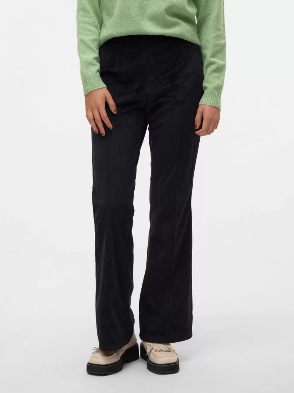 VERO MODA SNDIANA Korkea vyötärö Housut Black Clearance