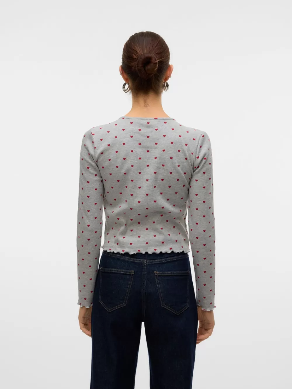 VERO MODA SNHARRY Topit Light Grey Melange Hot