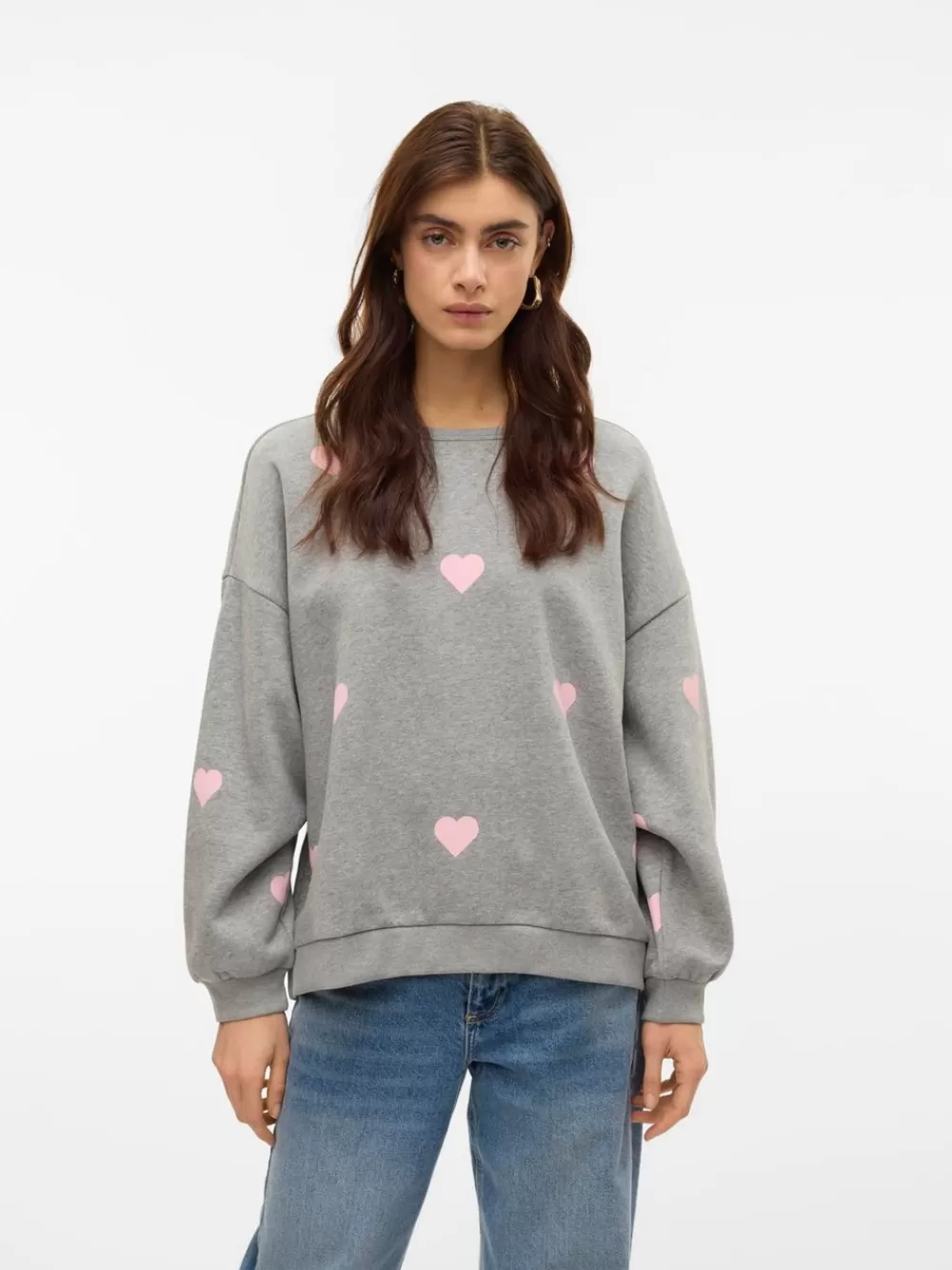 VERO MODA SNHOA Svetarit Light Grey Melange Clearance