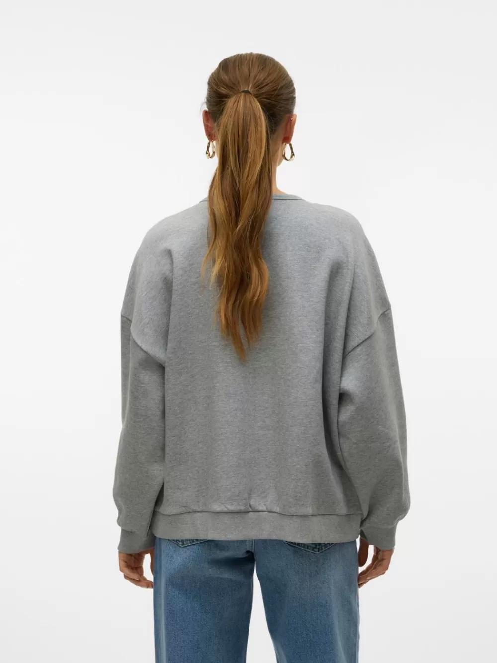 VERO MODA SNIA Svetarit Light Grey Melange Fashion